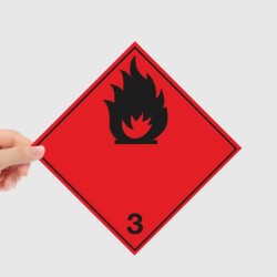 Sticker - Losange - ADR3 : Logo liquide inflammable